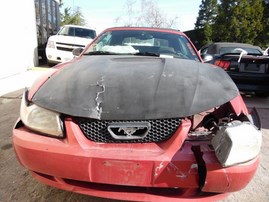 2000 FORD MUSTANG BASE BURGUNDY CONVERTABLE 3.8L AT F19053